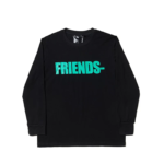 Friends Vlone Basic Green Edition Black Long Sleeve